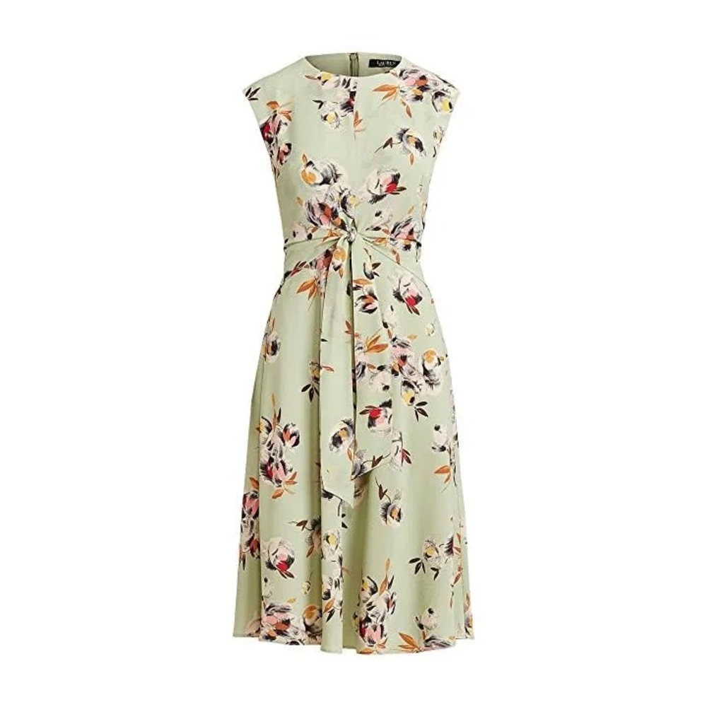Floral Bubble Crepe Dress
